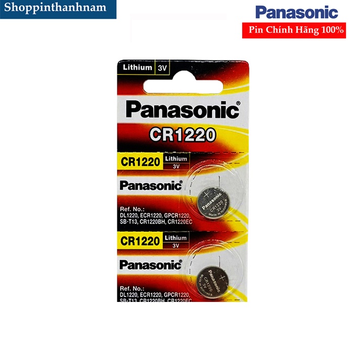 Pin Panasonic CR1220 Lithium 3V chính hãng chính hãng - PIN THÀNH NAM